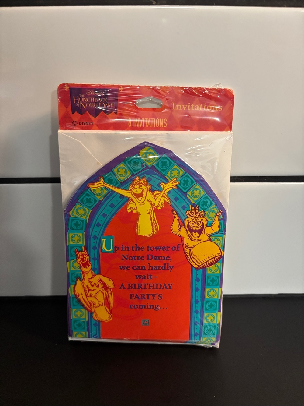 Vintage 90’s Disney The Hunchback of Notre Dame Party Invitations